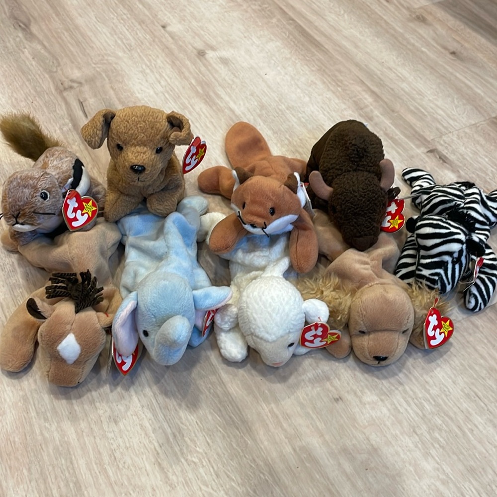 TY beanie babies with tags